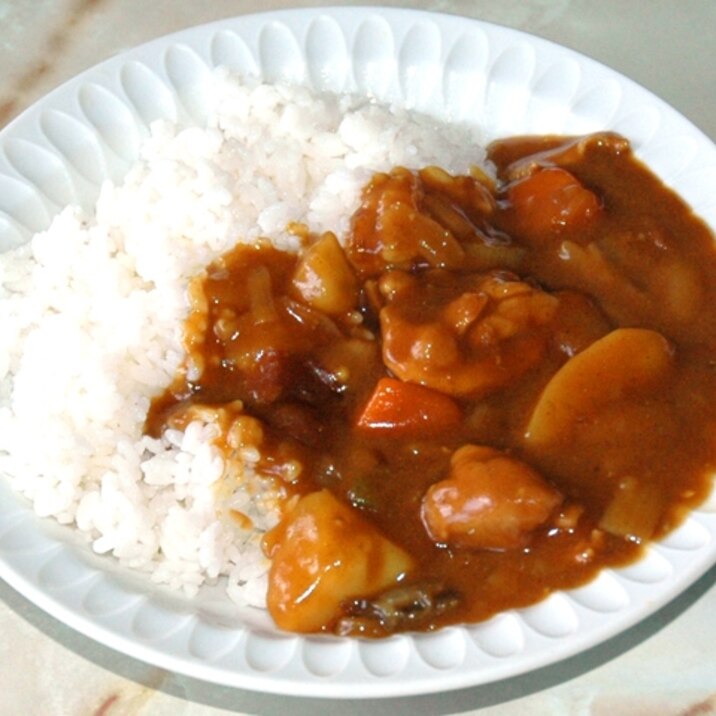 夏野菜のあっさり系チキンカレー！カレールーで簡単♪